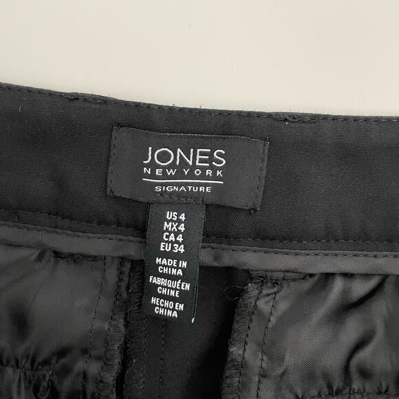Jones New York Black Grace Ankle Dress Pants Size 4 - Picture 7 of 8